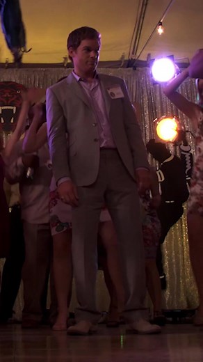 Dexter’s about to get a dance battle going 🕺 #Dexter #DexterMorgan #awkward #highschool #reunion