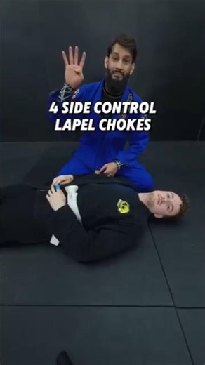 4 side control lapel chokes - 4 étranglements avec le lapel depuis le contrôle latéral