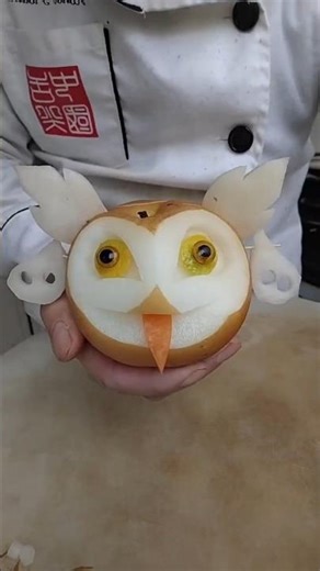 Easy Apple Teddy Bear Carving for BeginnersFruit Art Apple Teddy Bear Carving Skills#Kitchen Skills#