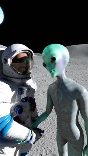 Moon Par Alien Mila! 👽😱 #viral #shorts #alien