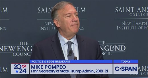 Mike Pompeo Speaks at New Hampshire "Politics and Eggs" Breakfast