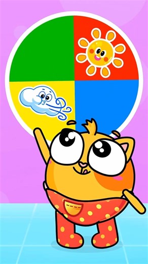 What's the weather today? 🌦️🌞 Let's spin the magic wheel and name the weathers! #forkids