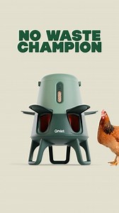 PSA: Your chickens are wasting valuable feed. End the mess, deter the pests and save the dollar bills. Introducing the new Omlet Smart No Waste Chicken Feeder. Auto-close at night, control from your phone. Game. Changed. | Omlet USA