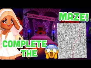 HOW TO EASILY COMPLETE THE ROYALE HIGH HALLOWEEN MAZE 2022| Blackwood Caverns Maze