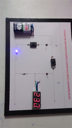 variations of ldr circuit experiment # ldr #schoolproject