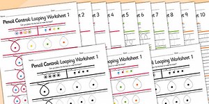 Pencil Control Looping Workbook