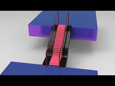 Complete tutorial for Modeling & Animating an Escalator loop with Autodesk Maya Mash