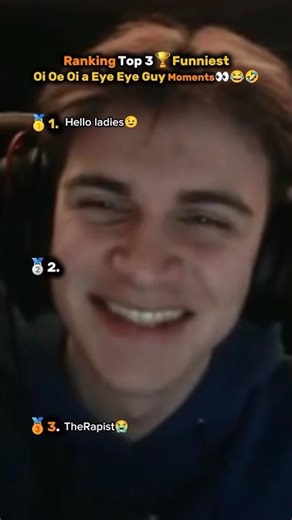 Ranking Top 3 Funniest Oe Oi Oe a Eye Eye Guy Moments🔇👋😉🤧🔥#funny #omegle