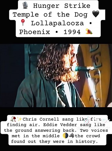 Temple of the Dog's Historic Hunger Strike Performance