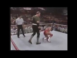Sgt Slaughter vs Jobber Jim Powers WWF Wrestling Challenge 1990