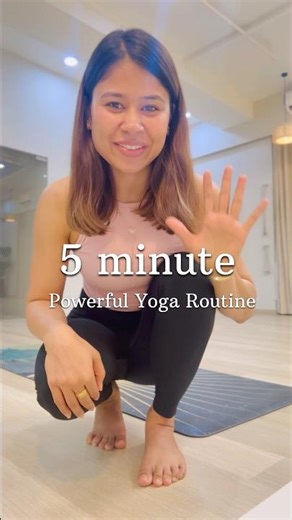 5 Minute Power Yoga Routine for Busy Days | Quick Energy Boost
