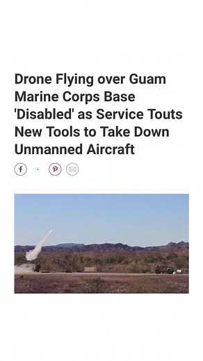 Drone flying over Marine Corp base Guam was shot down | Notinregz