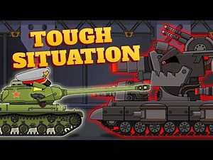 Tough situation in the Soviet fortress - Cartoons about tanks