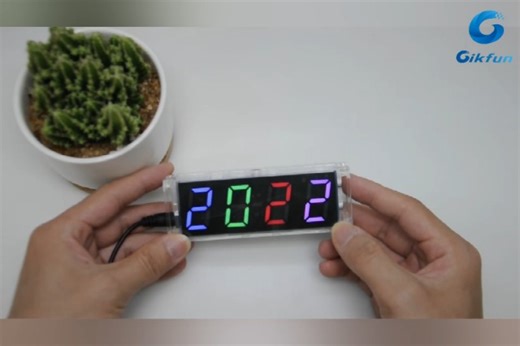 Watch Colorful Digital LED Electronic Alarm Clock DIY Kit on Amazon Live