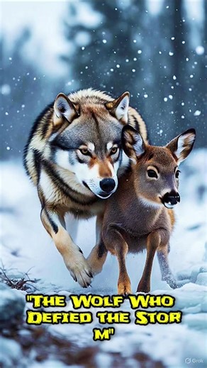 "The Wolf Who Defied the Storm 🎬🐺" #wolfstory #shorts