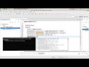 12 JAVA Swing GUI JRadioButton واجهات الرسومية جافا