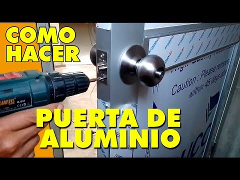 HOW TO MAKE AN ALUMINUM DOOR | easy DIY