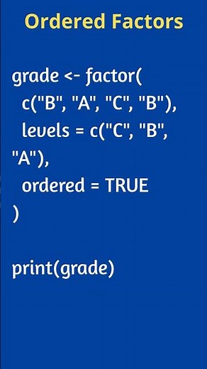 R Programming Factors