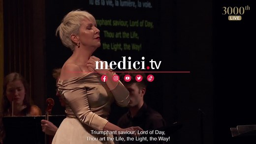 [🔴REPLAY] Some of you may have missed our Baroque celebration for medici.tv's 3,000th live broadcast at the Théâtre des Champs-Elysées: watch magnificent mezzo Joyce DiDonato bring her extraordinary talents to the character of Irene, whose arias include the sublime “As with Rosy Steps, the Morn”! https://cutt.ly/6TOyExO | medici.tv