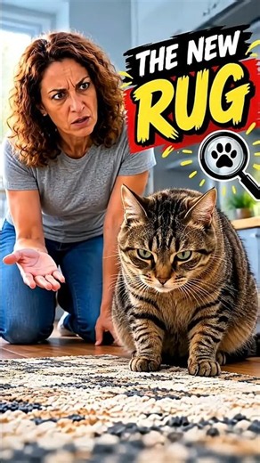 My Sassy Cat Just Put My NEW RUG Under Investigation😂🐱🔍 #sassycats #catcomedy #funnycats