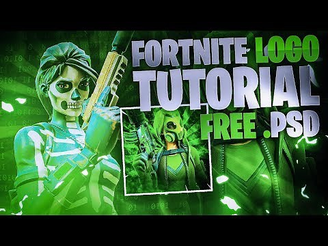 Advanced Fortnite Logo Tutorial(EASY) - FREE PSD (Photoshop Tutorial)