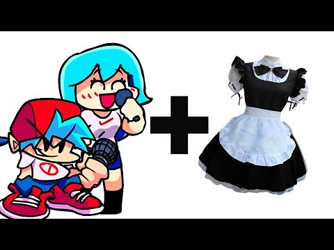 FNF Sky and Boyfriend + Maid Dress = ? | Friday night funkin animation