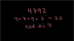 The why of the 3 divisibility rule
