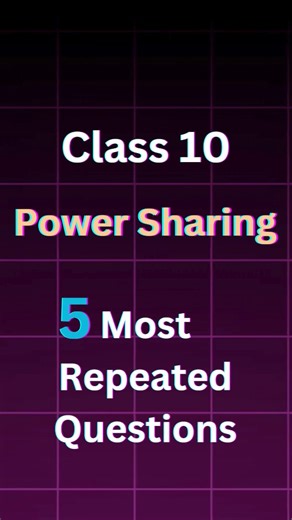 @graspire.in on Instagram: "5-Most Repeated Questions from Power Sharing 🎯. 📘Get Complete Chapter-wise Solved Social Science Question Bank 👉 link in bio. #class10 #boardexamprep #cbse2026 #studysmart #graspire"
