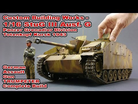 1/16 German Sturmgeschutz StuG III Ausf. G Totenkopf Kursk Trumpeter Custom Complete Build Schurzen