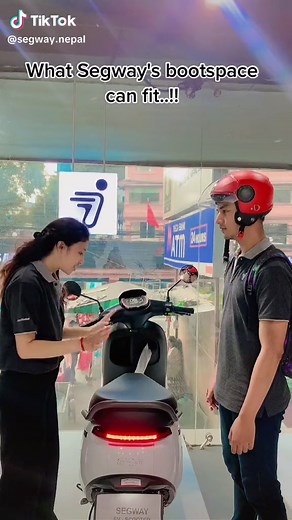 Ample 22 Litre Bootspace on Segway Ninebot Electric Scooter