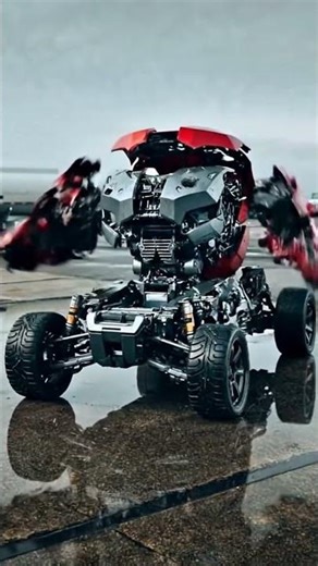 This Nissan GT-R Just Became STRIKE FORCE! 😱✈️(4K Cinematic VFX)#vfx#viral#luxurycar#4k#transformers