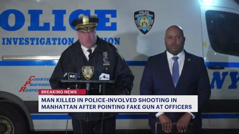 Man with fake gun killed in police-involved shooting in Manhattan