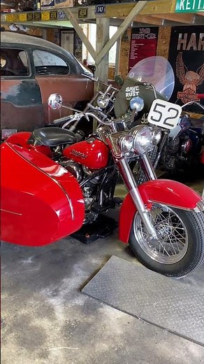 1953 Harley Davidson Panhead with original sidecar . 22 year project