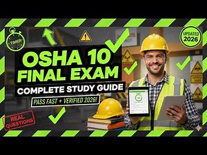 OSHA 10 Final Exam 2026 Complete Study Guide with Detailed Explanations for First-Time Success