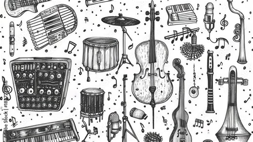 Video A collection of musical instruments on display