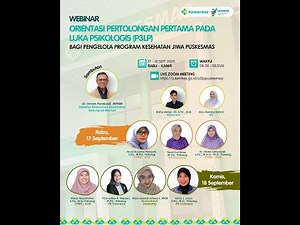 Webinar Orientasi P3LP bagi Pengelola Program Kesehatan Jiwa Puskesmas - Hari ke-1