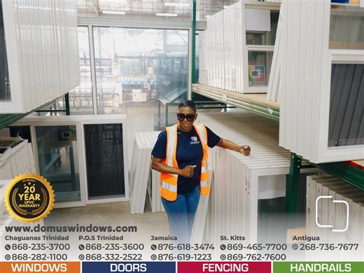 It's 2026! Trusted products right here in the Caribbean, made by the people of the Caribbean. STOCK-UP WITH not just good but GREAT WINDOWS from Domus‼ Visit www.domuswindows.com or a local distributor today😊 | Domus Windows & Doors
