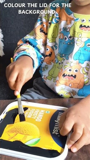 box lid kidspainting#toddlerlearning #easycraft#easydrawing#kidsactivitiesathome#wastematerialcraft