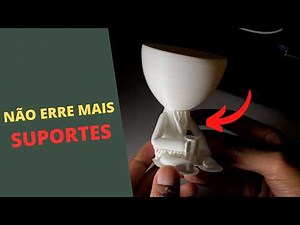 COMO EU CONFIGURO SUPORTES NA IMPRESSÃO 3D - CONFIGURAÇÕES SIMPLES PARA SUPORTES