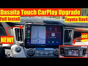 Dasaita Upgrade CarPlay for Toyota Rav4 How to DIY Install. Compatible with Stock Reverse Camera