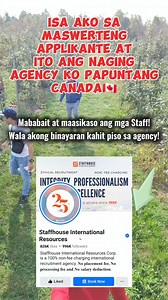 512K views · 8.4K reactions | Proud Staffhouse International Resources Here!﫡 Legit Agency pa Canada #serastroincanada #viralreelsシ #fypシ゚ #howtoapplyabroad #shortsvideos #NoPlacementFee #POEA #LegitAgency #jobsearch #JobFair | Ser Astro in Canada | Facebook
