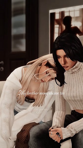 Leighton's little smile... maybe she knows? 🤍 It would be better to surprise the two lovers. #rorysimss #thesims #thesims4 #sims4 #simtok #machinimasims4 #machinima #thesims4gameplay #cozygames #rimanticiseyourlife #sims4animations #aestheticsims4 #simslovestory #romanticvibes