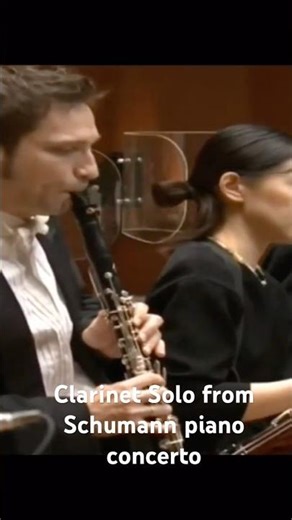 Clarinet solo from Schumann piano concerto