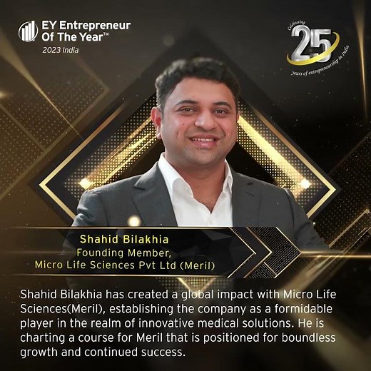 Presenting our #EOY2023India finalist Shahid Bilakhia