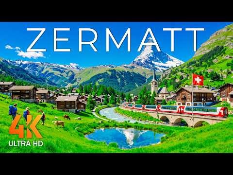 Zermatt Switzerland 4K | Matterhorn Mountain & Scenic Swiss Alpine Landscapes