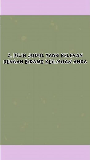 tips menentukan judul proposal penelitian