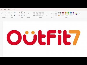 How to draw the Outfit7 logo using MS Paint | How to draw on your computer