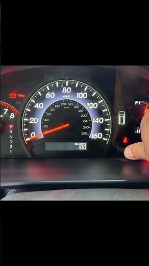 Honda Odyssey Oil Life Reset - 2005-2017