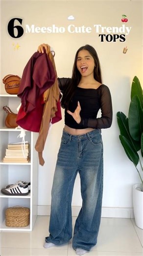 6 Meesho Cute Trendy Top Haul Under 300 ‼️#shorts #viral #meesho #youtubeshorts #meeshohaul #haul