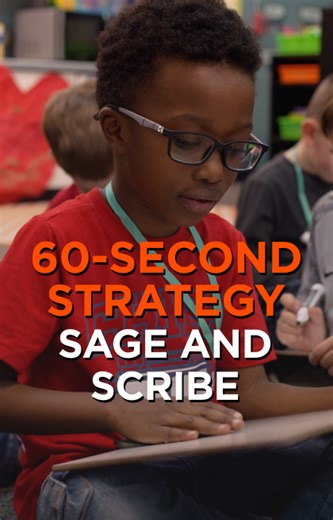 Math practice doesn’t have to be all worksheets! Make it into a cooperative partner activity by trying out Sage & Scribe. 🌟 #ElementaryTeacher #60SecondStrategies | Edutopia